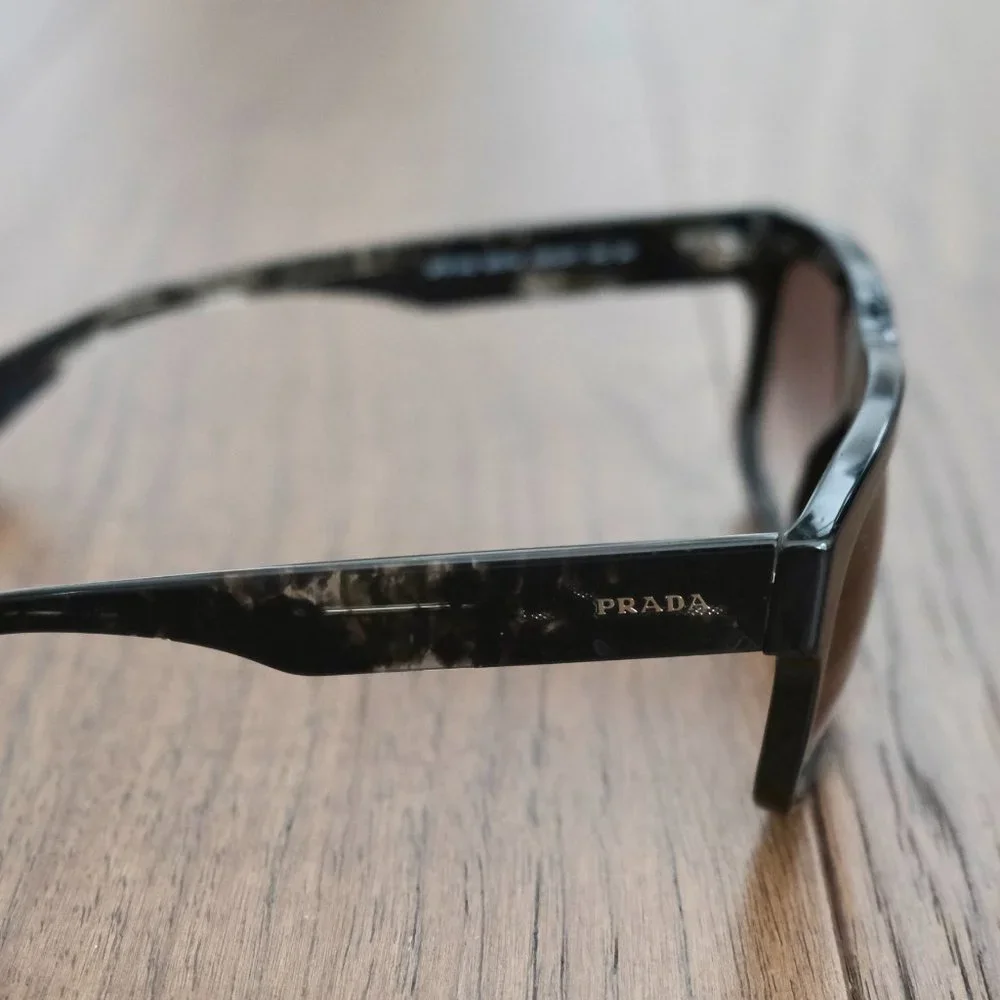 Prada Square Black Sunglasses - Picture 5 of 16